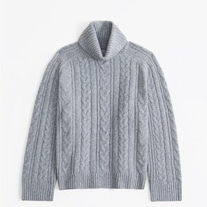 Abercrombie & Fitch Cable Knit Turtleneck Sweater